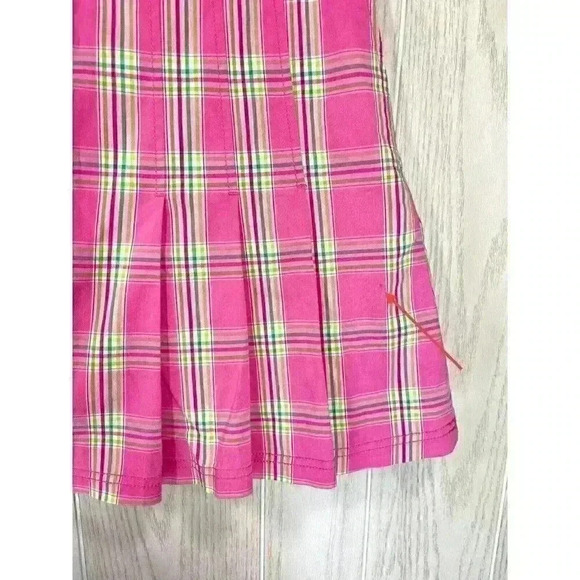 Lilly Pulitzer Sz 6 Pleated Plaid Skort Skirt Golf Clueless Preppy Pink Y2K - Picture 6 of 8